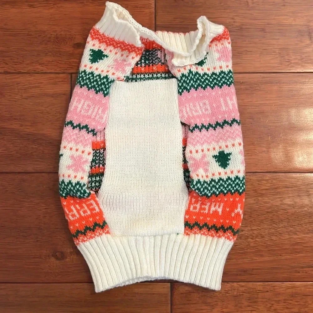 Dog Christmas Sweater Size L